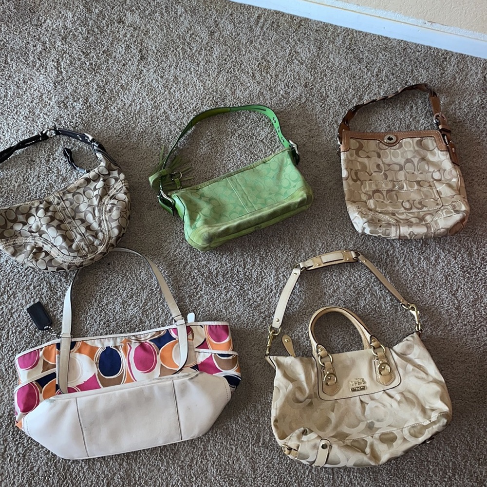 AUTHENTIC Lot of Coach purses -used condition